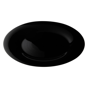 CLASSIC BLACK Talerz obiadowy płytki 25,4cm czarny